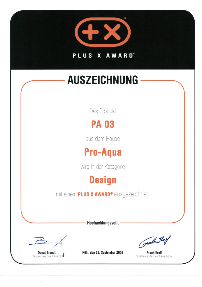 Certifikát Plus X Award